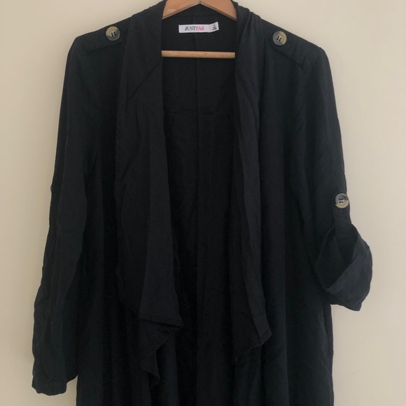 JUSTFAB Cascading Waterfall Cardigan - Picture 3 of 13